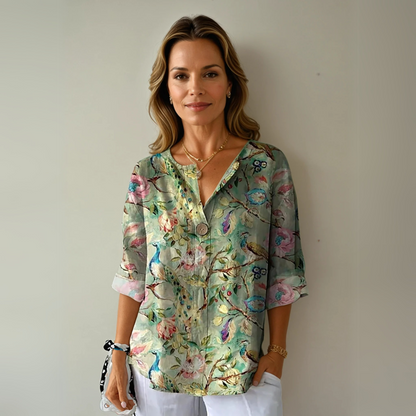 Flora | Chic Floral Print Blouse