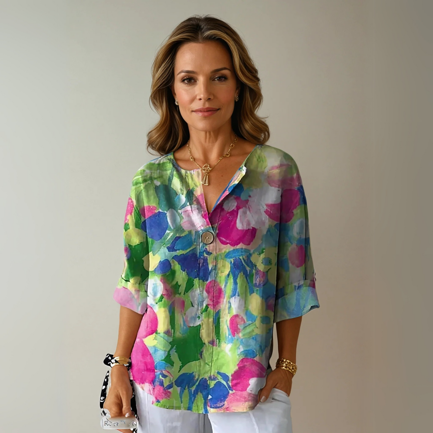 Flora | Chic Floral Print Blouse