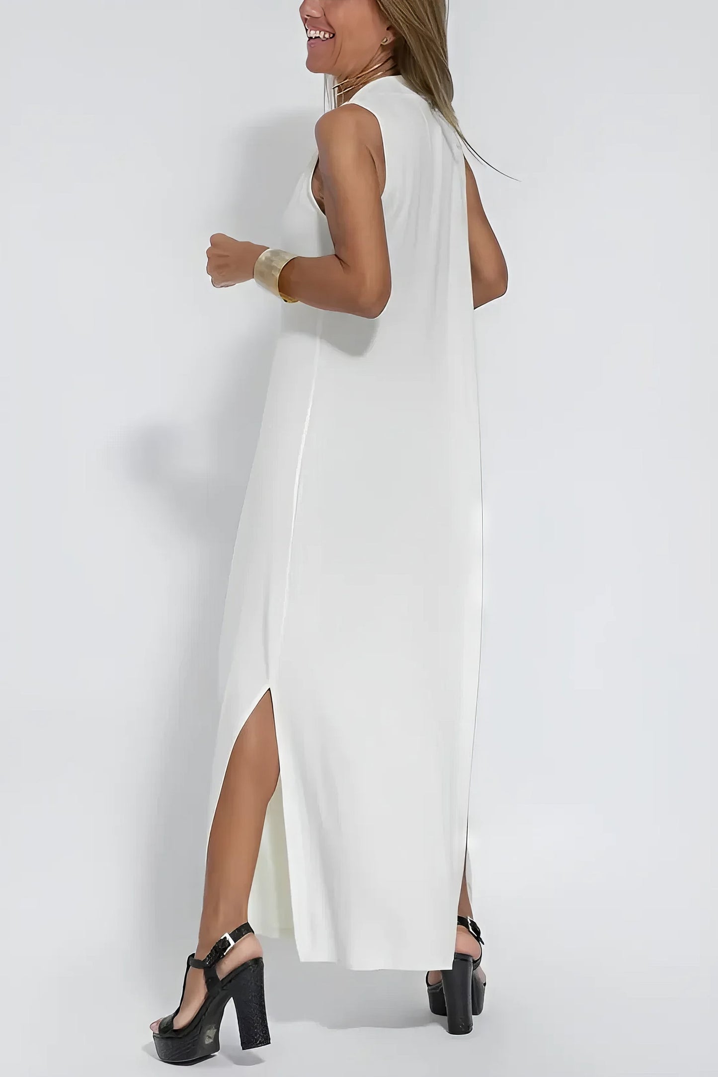 Gwenllian | Elegant Long Dress with Coordinated Cardigan