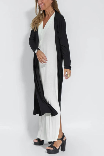 Gwenllian | Elegant Long Dress with Coordinated Cardigan