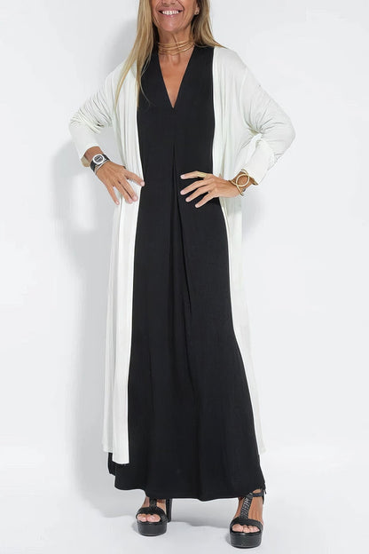 Gwenllian | Elegant Long Dress with Coordinated Cardigan