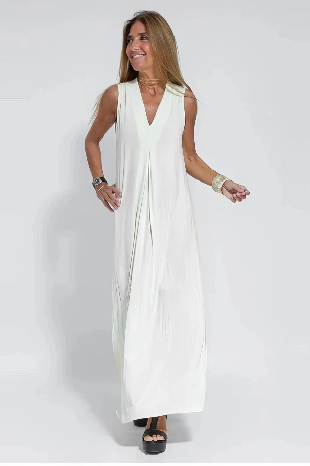 Gwenllian | Elegant Long Dress with Coordinated Cardigan