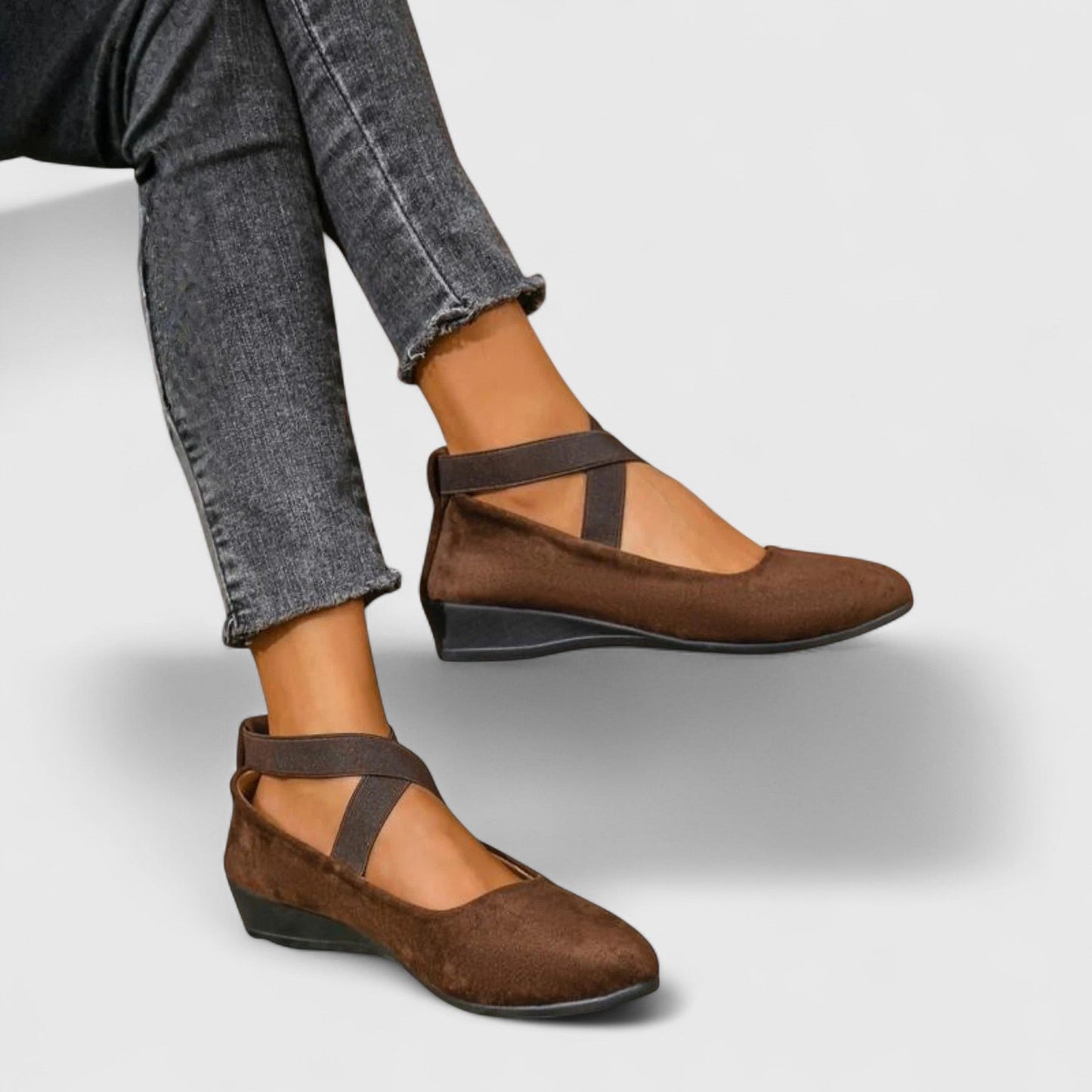 Yvonne | Women's Cross Strap Mary Jane Flats