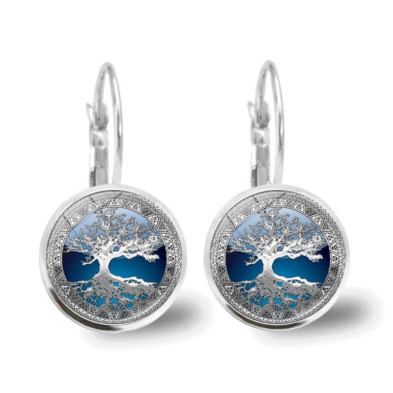 Ciara | Silver Tree of Life Hoop Earrings