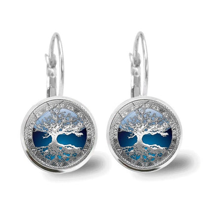 Ciara | Silver Tree of Life Hoop Earrings